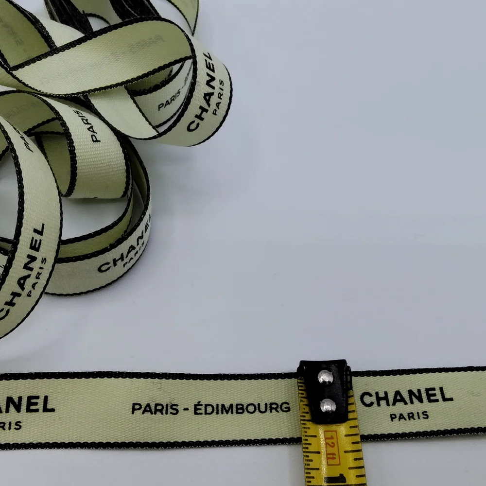 CHANEL Paris–Édimbourg Ribbon Authentic Runway Packaging Trim Four (4) Yards
